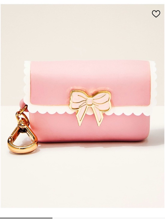 Bath & Body Works Accessories - Bath & Body Works Pink Bow Accent Mini Crossbody Bag Pocketbac Holder